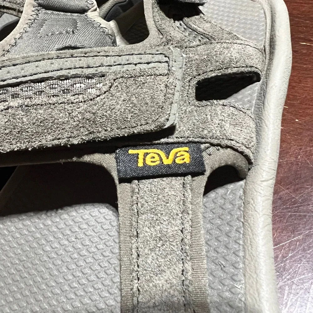 Teva Mens Hudson Sandals Bungee Cord Brown Suede Hiking Sport 1002433 Size 10